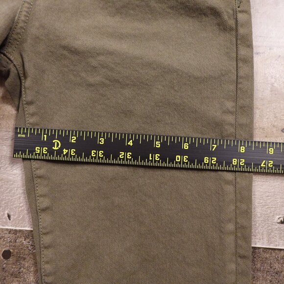 Joie High Rise Skinny Button Fly Pants Olive Green Size 24 – 25" Inseam - Picture 8 of 12